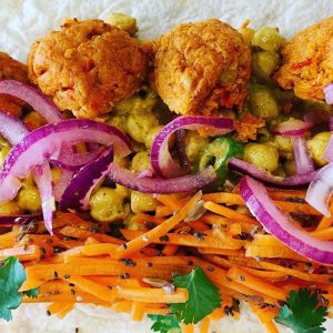 Naked Lunch Indian vegan wrap